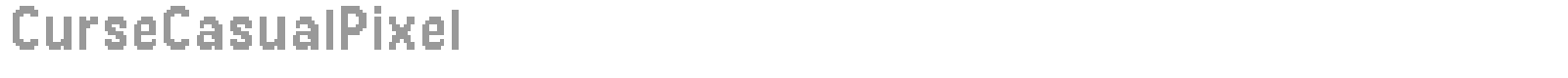 Curse Casual Pixel font preview